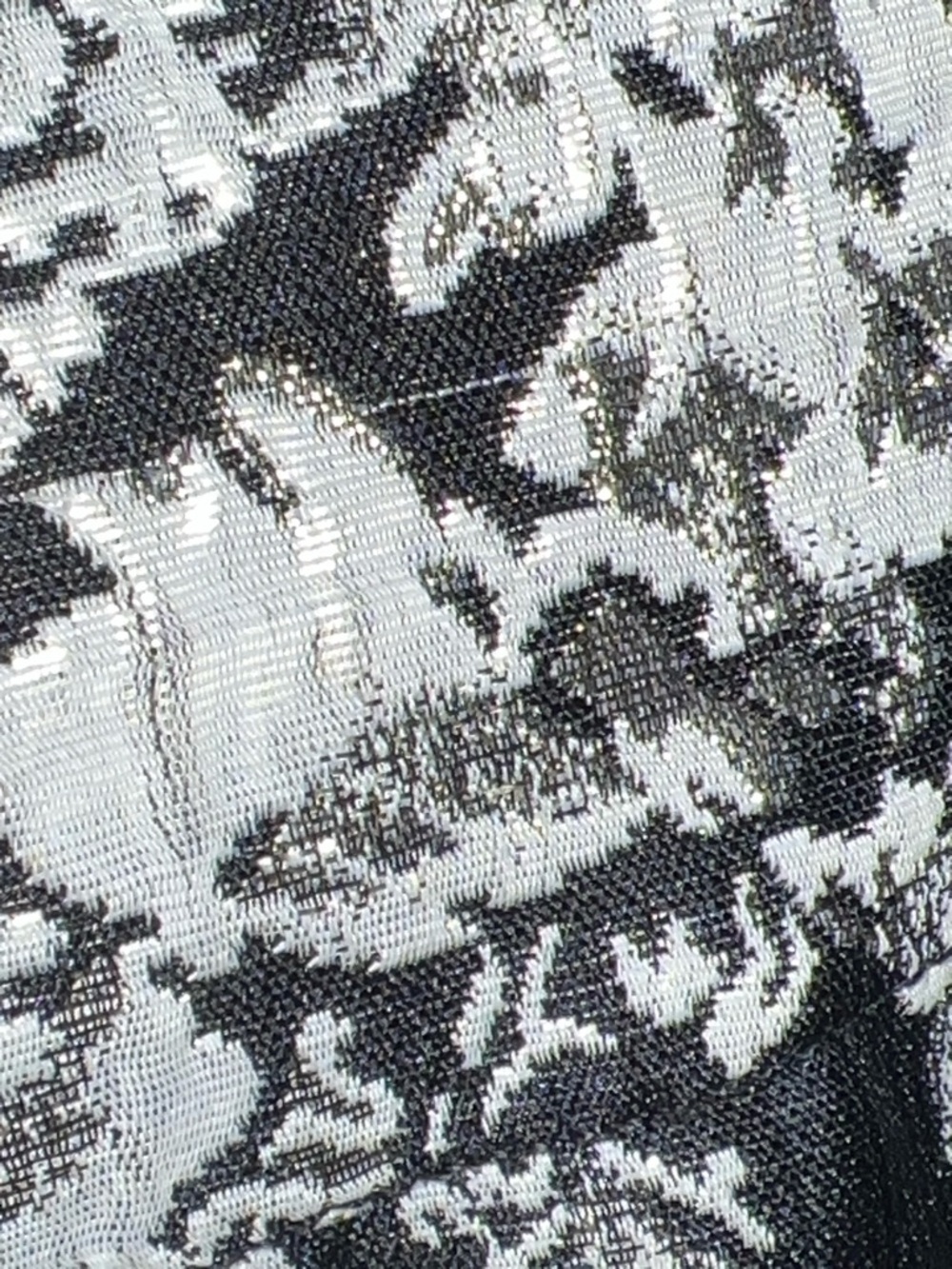 Abercrombie & Fitch Black and Cream Floral Jeans Dress Pants - Picture 6 of 9